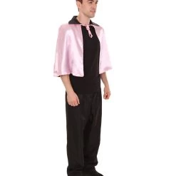 HPO Adult Men's Vampire Cape Costume | Pink & Black Halloween Costumes