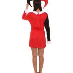 HPO Adult Women's Clubs Poker Dress Costume | Black & Red Cosplay Costume 12 HPO Adult Women's Clubs Poker Dress Costume | Black & Red Cosplay Costume