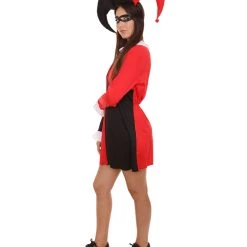HPO Adult Women's Hearts Poker Dress Costume | Black And Red Cosplay Costume 10 HPO Adult Women's Hearts Poker Dress Costume | Black And Red Cosplay Costume