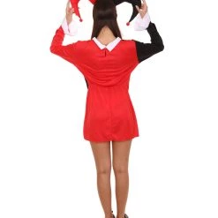 HPO Adult Women's Hearts Poker Dress Costume | Black And Red Cosplay Costume