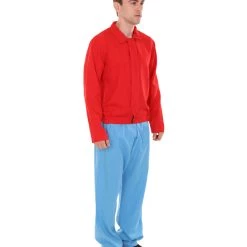 HPO Adult Men's Fry Costume | Red & Blue Cosplay Costume 14 HPO Adult Men's Fry Costume | Red & Blue Cosplay Costume