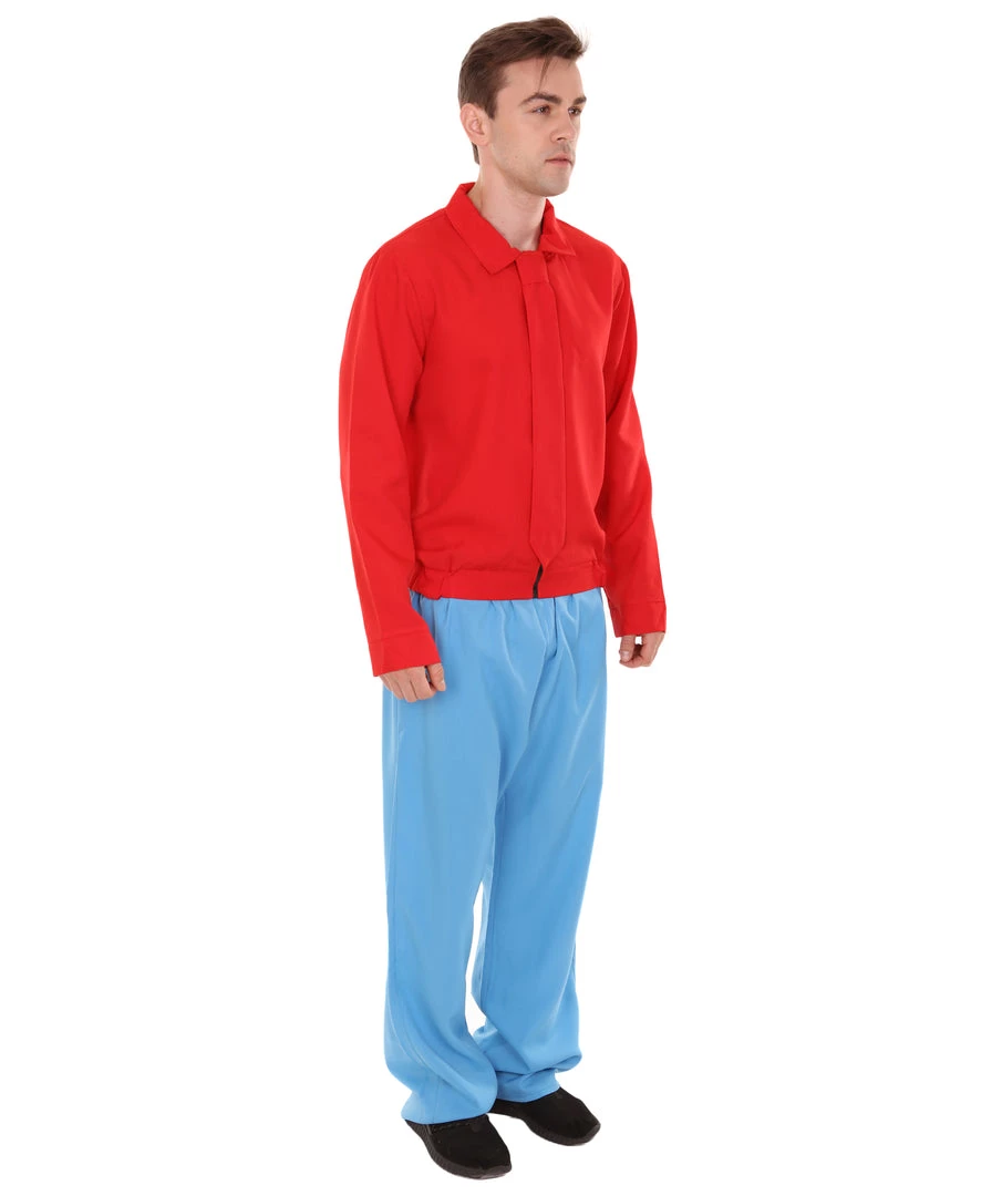 HPO Adult Men's Fry Costume | Red & Blue Cosplay Costume 7 HPO Adult Men's Fry Costume | Red & Blue Cosplay Costume