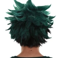 BC Adult Men's Dark Green Color Spiked Cosplay Wig 12 BC Adult Men's Dark Green Color Spiked Cosplay Wig