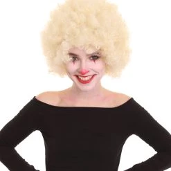 BC Clown Collection | Women's Blonde Color Curly Afro Clown Wig