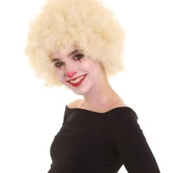 BC Clown Collection | Women's Blonde Color Curly Afro Clown Wig