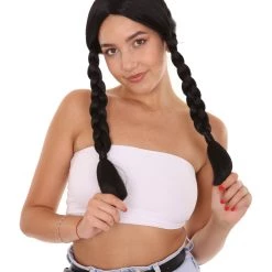 HPO Women's Family Ponytail Black Wig| Premium Breathable Capless Cap