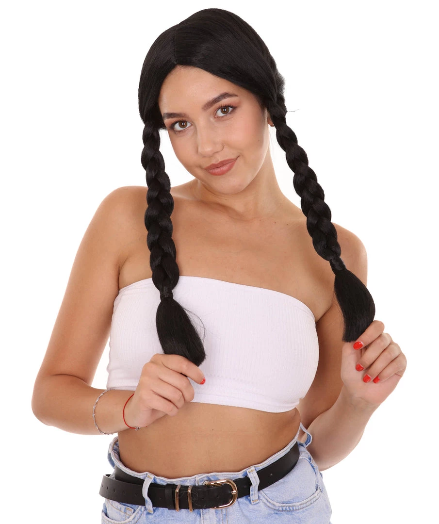 HPO Women's Family Ponytail Black Wig| Premium Breathable Capless Cap 1 HPO Women's Family Ponytail Black Wig| Premium Breathable Capless Cap