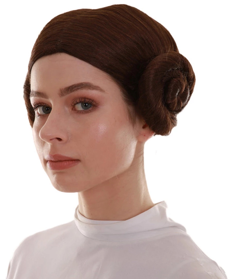 BC Space Princess | Women's Brown Color Trendy Space Buns Wig 2 BC Space Princess | Women's Brown Color Trendy Space Buns Wig