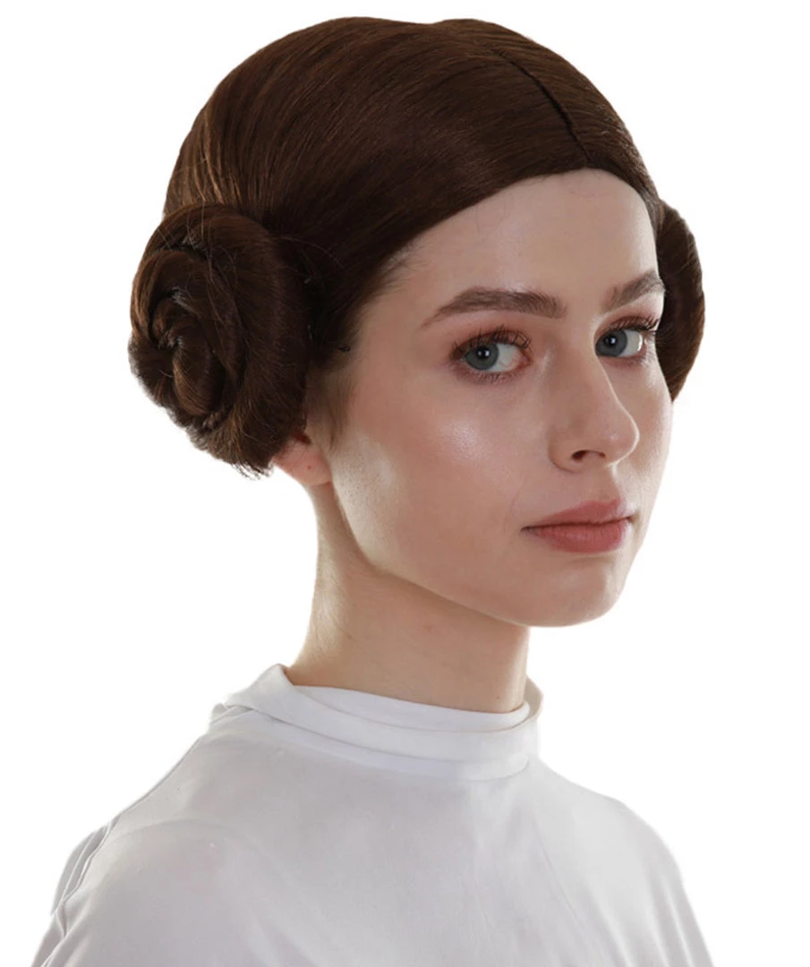 BC Space Princess | Women's Brown Color Trendy Space Buns Wig 6 BC Space Princess | Women's Brown Color Trendy Space Buns Wig
