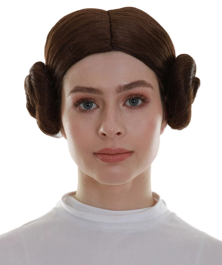 BC Space Princess | Women's Brown Color Trendy Space Buns Wig 1 BC Space Princess | Women's Brown Color Trendy Space Buns Wig