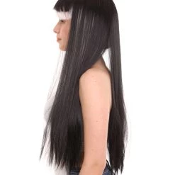 HPO Two-Toned Gothic Vampire Mens Wig | Sexy Cosplay Party Halloween Wig | Premium Breathable Capless Cap Women's