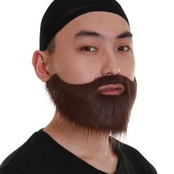 HPO Sleek Beard | Men's Brown Color Straight Thick Sleek Beard 5 HPO Sleek Beard | Men's Brown Color Straight Thick Sleek Beard