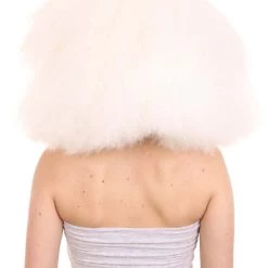 HPO Extra Large Australian Singer Bob Womens Wigs | White Bob Pop Star Wigs | Premium Breathable Capless Cap Men's 12 HPO Extra Large Australian Singer Bob Womens Wigs | White Bob Pop Star Wigs | Premium Breathable Capless Cap Men's