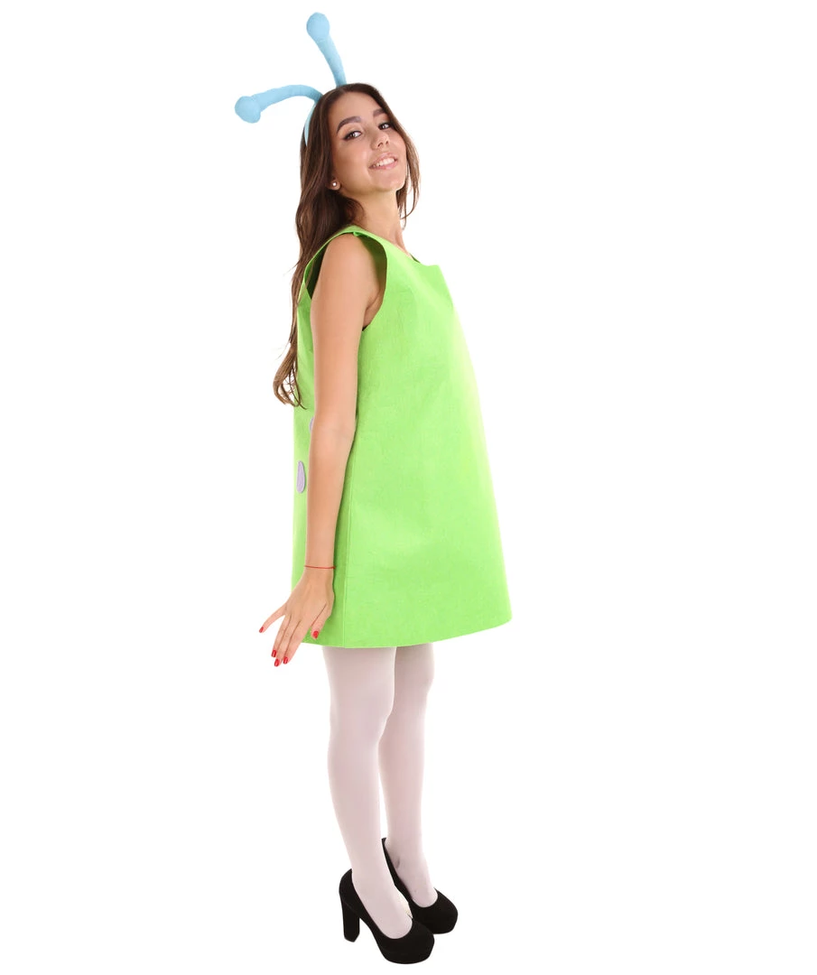 HPO Adult Women's Aliens Costume | Green Cosplay Costume 5 HPO Adult Women's Aliens Costume | Green Cosplay Costume
