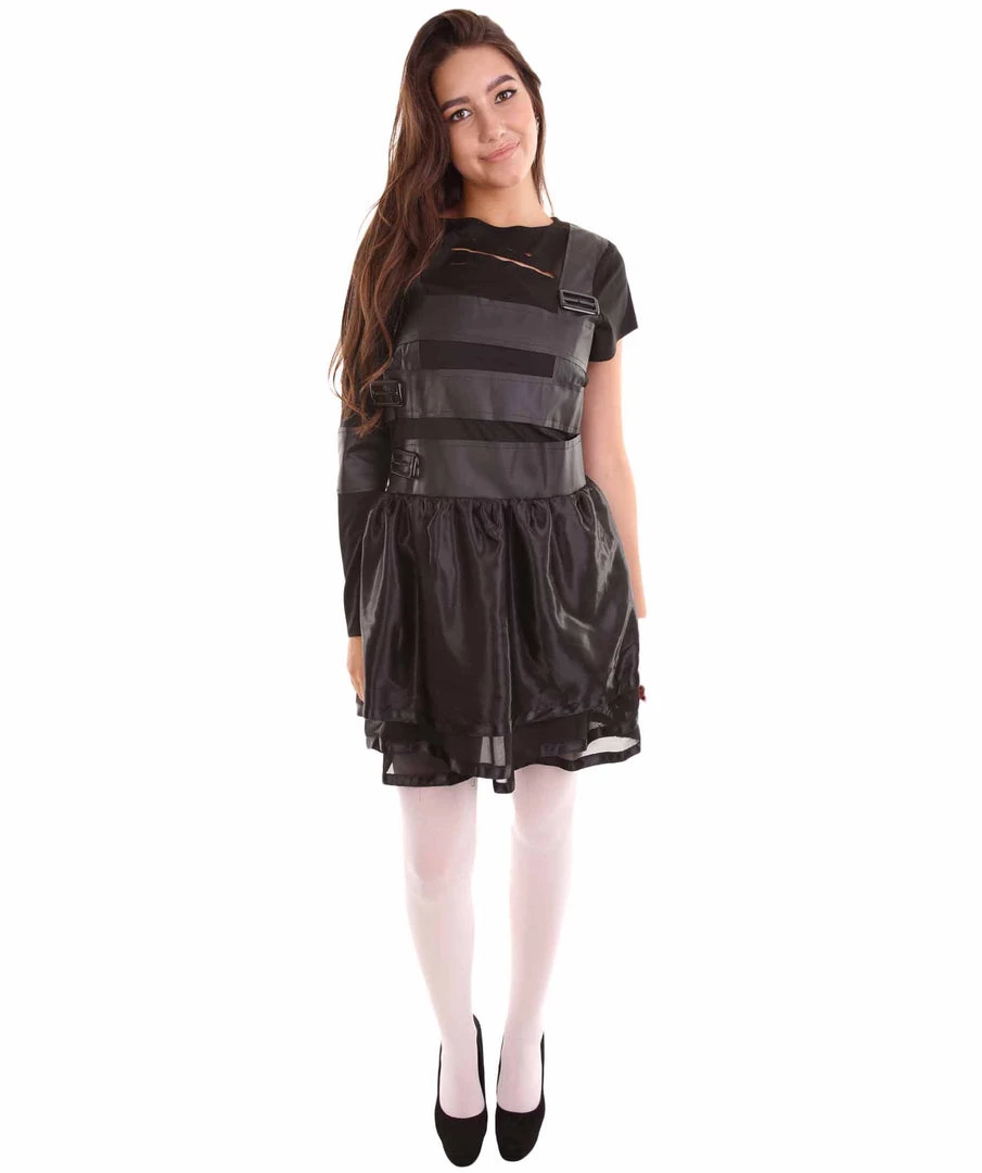 HPO Adult Women's Scissor Man Costume | Black Cosplay Costume 2 HPO Adult Women's Scissor Man Costume | Black Cosplay Costume