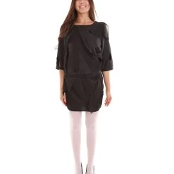 HPO Adult Women's Zombie Dress Costume | Black Halloween Costume