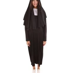 HPO Adult Women's Nun Costume | Black Halloween Costume