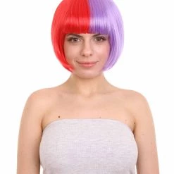 HPO Womens Two-tone Short Bob Wig | Multiple Color Collection | Premium Breathable Capless Cap