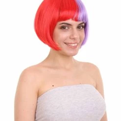 HPO Womens Two-tone Short Bob Wig | Multiple Color Collection | Premium Breathable Capless Cap