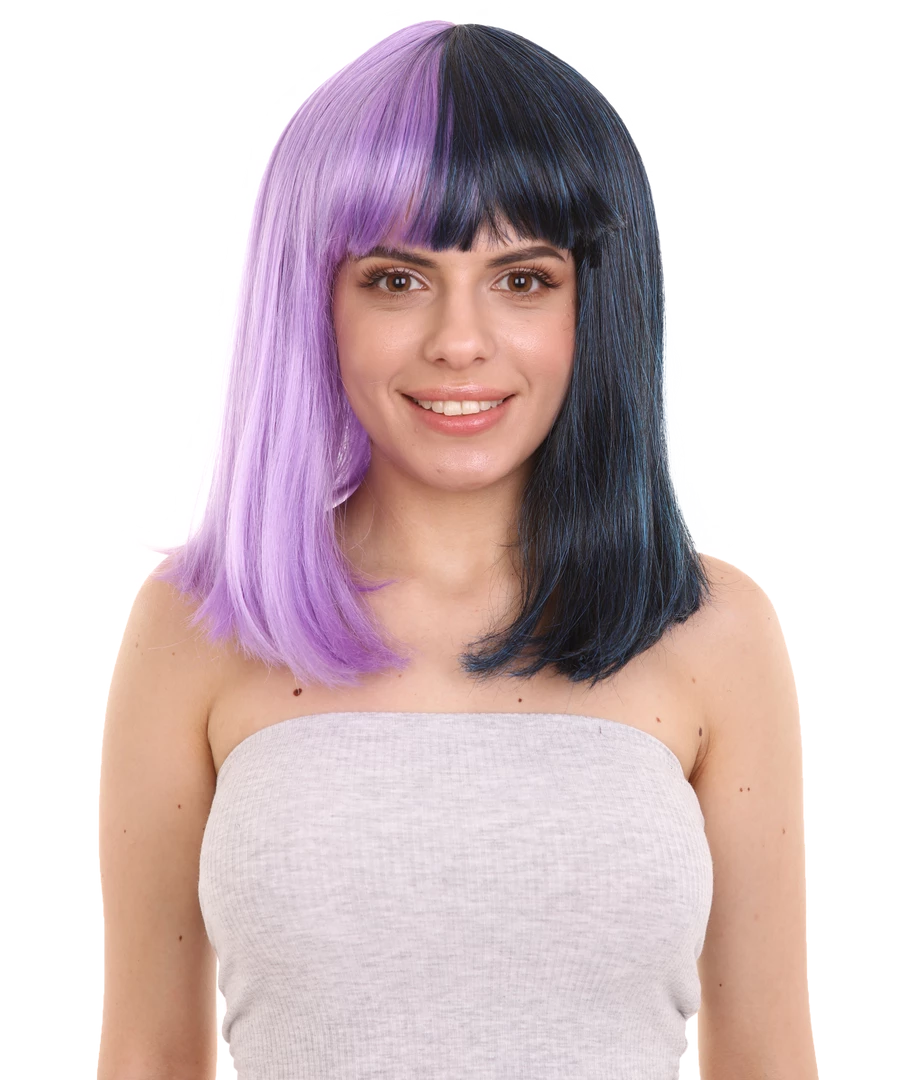 HPO Womens Two-tone Medium Bob Wig | Multiple Color Collection | Premium Breathable Capless Cap Women's Wigs 62 HPO Womens Two-tone Medium Bob Wig | Multiple Color Collection | Premium Breathable Capless Cap Women's Wigs