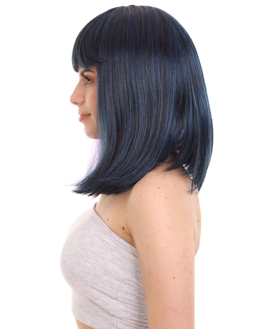 HPO Womens Two-tone Medium Bob Wig | Multiple Color Collection | Premium Breathable Capless Cap Women's Wigs 64 HPO Womens Two-tone Medium Bob Wig | Multiple Color Collection | Premium Breathable Capless Cap Women's Wigs