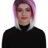 BC Mid Ombre | Women's Purple Color Straight Shoulder Length Trendy Mid Ombre Wig