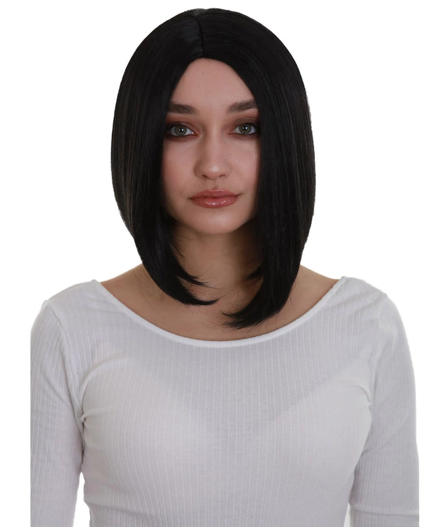 BC Natural Silk Bob | Women's Black Color Straight Shoulder Length Trendy Natural Silk Bob Wig 1 BC Natural Silk Bob | Women's Black Color Straight Shoulder Length Trendy Natural Silk Bob Wig