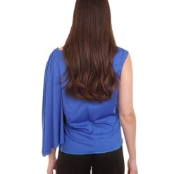 HPO Adult Women's Miss Statue Of Liberty Independence Costume | Blue Cosplay Costume