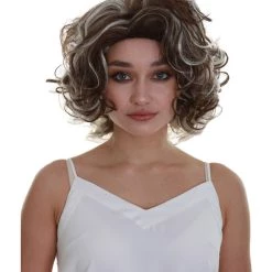BC Short Curls Empress | Women's Brown Highlighted Color Wavy Short Length Trendy Empress Wig