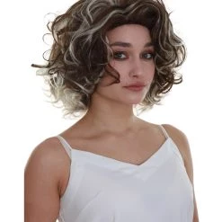 BC Short Curls Empress | Women's Brown Highlighted Color Wavy Short Length Trendy Empress Wig