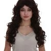 BC Adult Women's Brown Color Curly Medium Length Trendy Wig