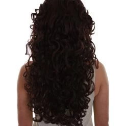 BC Adult Women's Brown Color Curly Medium Length Trendy Wig 12 BC Adult Women's Brown Color Curly Medium Length Trendy Wig