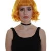 BC Adult Women's Gold Color Wavy Shoulder Length Trendy Wig
