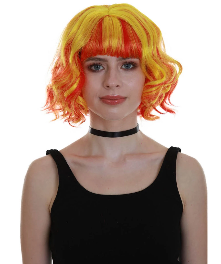 BC Ray Of Light | Women's Orange Color Wavy Shoulder Length Trendy Ray Of Light Wig 1 BC Ray Of Light | Women's Orange Color Wavy Shoulder Length Trendy Ray Of Light Wig