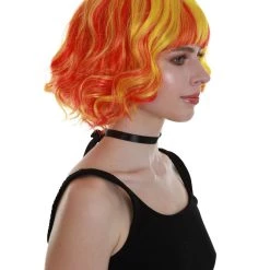 BC Ray Of Light | Women's Orange Color Wavy Shoulder Length Trendy Ray Of Light Wig 13 BC Ray Of Light | Women's Orange Color Wavy Shoulder Length Trendy Ray Of Light Wig