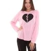 HPO Adult Women's My Heart Is Broken Long Sleeve Costume | Lt. Pink Cosplay Costume