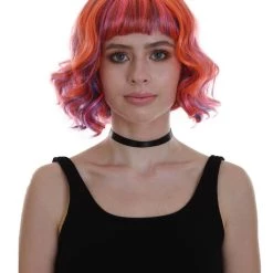 BC Ray Of Light | Women's Pink Color Wavy Shoulder Length Trendy Ray Of Light Wig