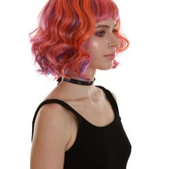 BC Ray Of Light | Women's Pink Color Wavy Shoulder Length Trendy Ray Of Light Wig