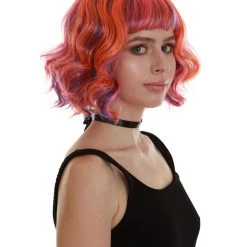 BC Ray Of Light | Women's Pink Color Wavy Shoulder Length Trendy Ray Of Light Wig