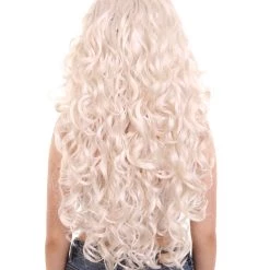 HPO Womens Super Hero Cat Long Curly Wig | Grey TV/Movie Wigs | Premium Breathable Capless Cap Women's