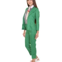 HPO Adult Women's EXCLUSIVE! Deluxe Singer Bowie Party Suit Costume | Evergreen Cosplay Costume 9 HPO Adult Women's EXCLUSIVE! Deluxe Singer Bowie Party Suit Costume | Evergreen Cosplay Costume