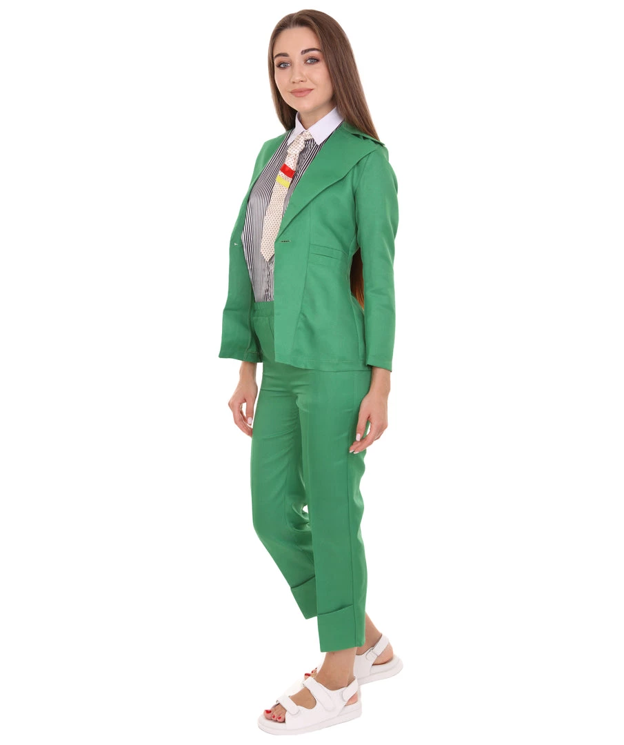 HPO Adult Women's EXCLUSIVE! Deluxe Singer Bowie Party Suit Costume | Evergreen Cosplay Costume 3 HPO Adult Women's EXCLUSIVE! Deluxe Singer Bowie Party Suit Costume | Evergreen Cosplay Costume