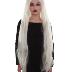 BC Adult Women's 36" In. Grey Color Straight Extra Long Length Trendy Ice Queen Wig