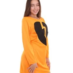 HPO Adult Women's My Heart Is Broken Dress Costume | Orange Cosplay Costume