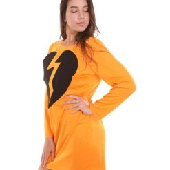 HPO Adult Women's My Heart Is Broken Dress Costume | Orange Cosplay Costume
