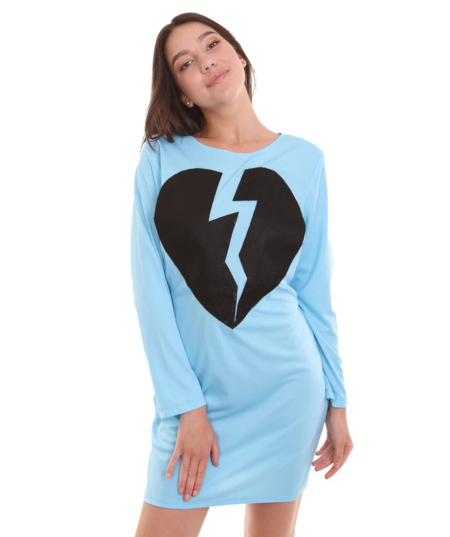 HPO Adult Women's My Heart Is Broken Costume | Lt. Blue Cosplay Costume 2 HPO Adult Women's My Heart Is Broken Costume | Lt. Blue Cosplay Costume