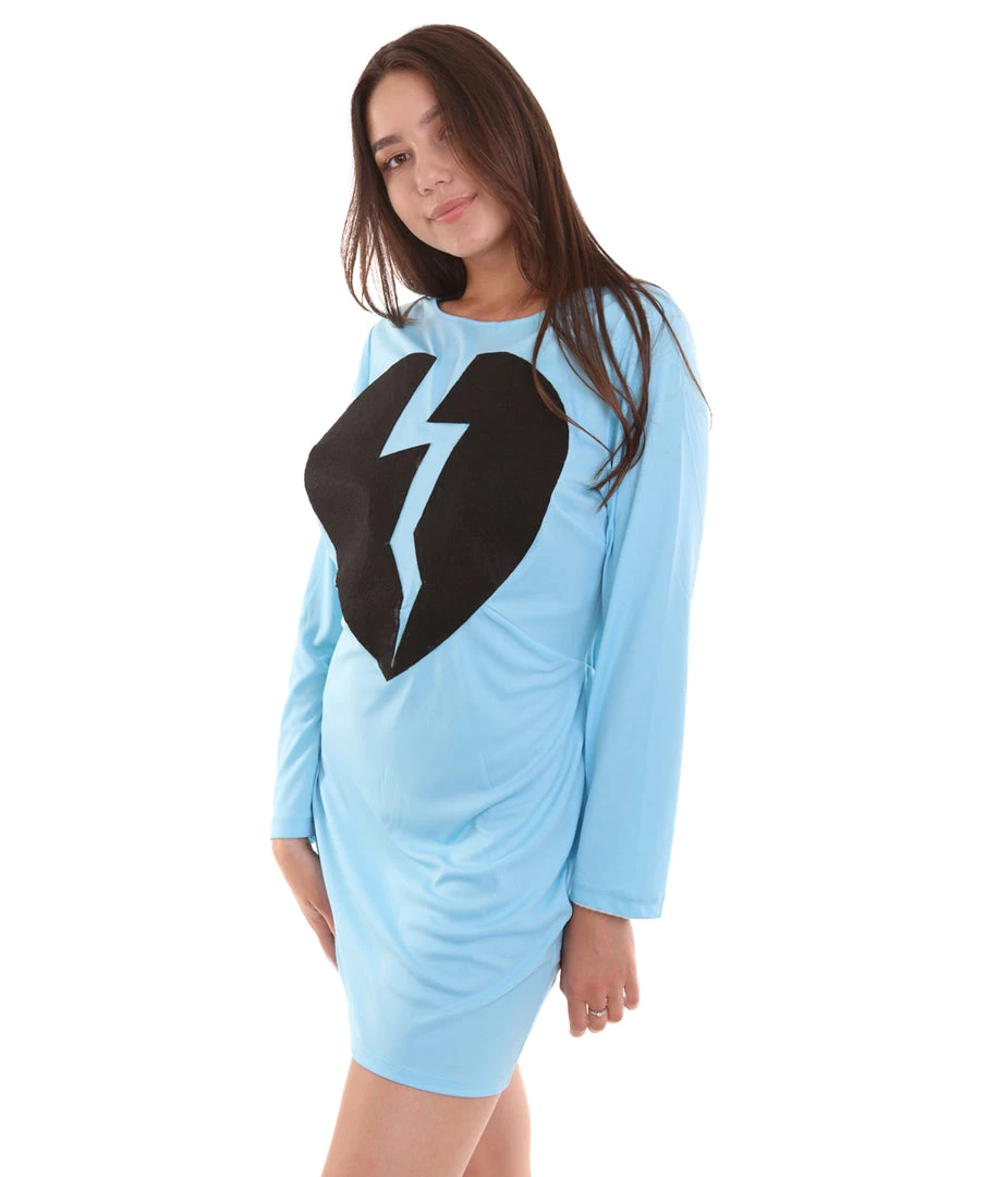 HPO Adult Women's My Heart Is Broken Costume | Lt. Blue Cosplay Costume 3 HPO Adult Women's My Heart Is Broken Costume | Lt. Blue Cosplay Costume