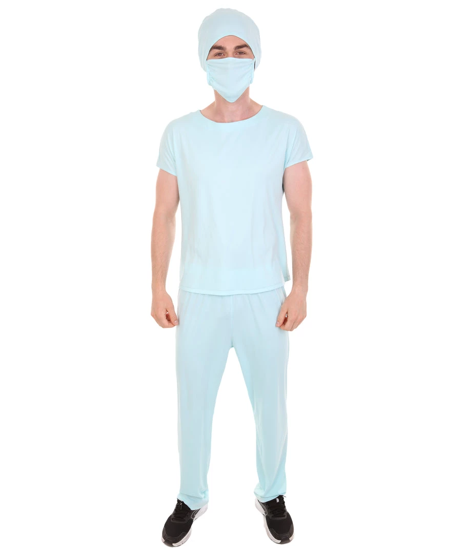HPO Adult Men's E.R. Doctor Costume | Blue Cosplay Costume 1 HPO Adult Men's E.R. Doctor Costume | Blue Cosplay Costume