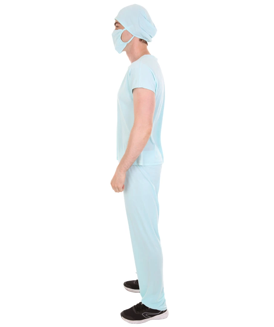 HPO Adult Men's E.R. Doctor Costume | Blue Cosplay Costume 3 HPO Adult Men's E.R. Doctor Costume | Blue Cosplay Costume