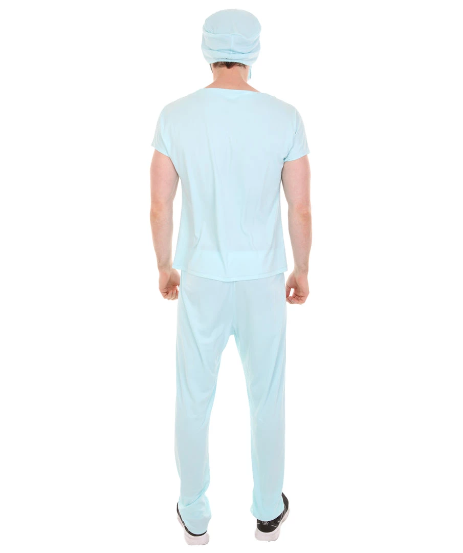 HPO Adult Men's E.R. Doctor Costume | Blue Cosplay Costume 4 HPO Adult Men's E.R. Doctor Costume | Blue Cosplay Costume